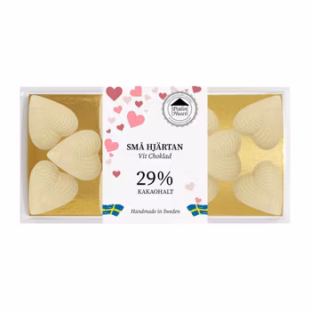 Små Hjärtan - Vit Choklad 100g (x 10st) SPECIAL