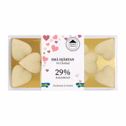 29% Vit Choklad - Små Hjärtan 90g (x 10st) SPECIAL