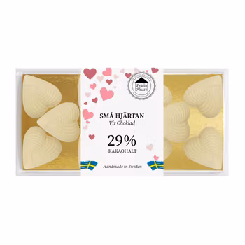 29% Vit Choklad - Små Hjärtan 90g (x 10st) SPECIAL