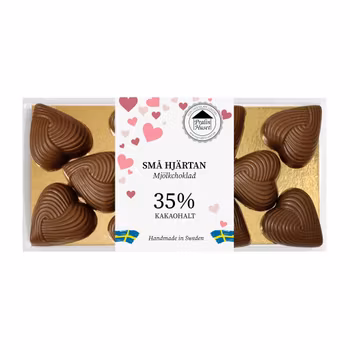 35% Mjölkchoklad - Små Hjärtan 90g (x 10st)