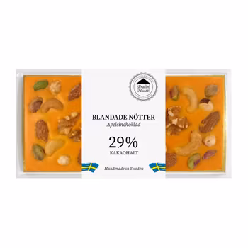 Apelsinchoklad - Blandade Nötter 100g (x 10st) SPECIAL
