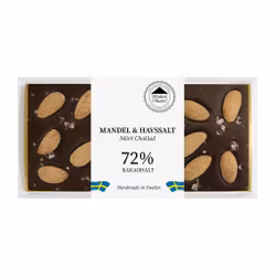 72% Choklad - Mandel & Havssalt 100g (x 10st)
