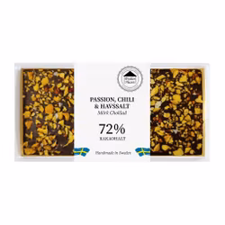 72% Choklad - Passionsfrukt, Chili & Havssalt 100g (x 10st) SPECIAL