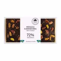 72% Choklad - Pistage & Kardemumma 100g (x 10st)