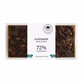 72% Choklad - Kaffekrisp 100g (x 10st)