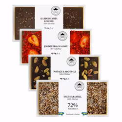 Mixlåda 19 - 72% Mörk Choklad (20st i KRT/4 sorter)