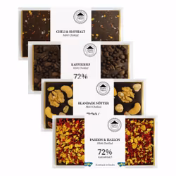 Mixlåda 23 - 72% Mörk Choklad (20st i KRT/4 sorter)