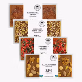 Mixlåda 18 - 35% Choklad (20st i KRT/4 sorter)