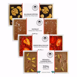 Mixlåda 15 - Sockerfri Choklad (20st i KRT/4 sorter)