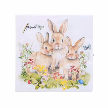Servetter Kanin Familj (x 12st förp)