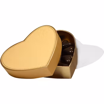 Orange Guld Hjärta Tom (x 12st)