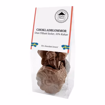 Sockerfria Blommor Mjölkchoklad 100g (x 10st)