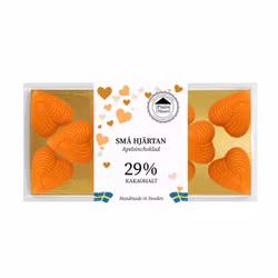 Apelsinchoklad 29% - Små Hjärtan 90g (x 10st) SPECIAL