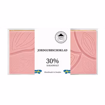 Jordgubbschoklad - Ren Choklad 100g (x 10st) SPECIAL