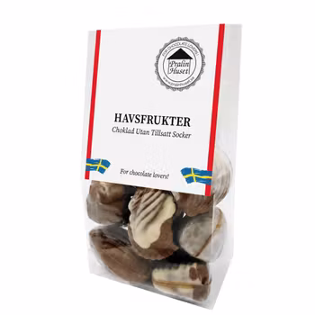 Sockerfri Havsfrukter Nougatkrisp 100g (x 10st) SPECIAL