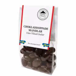 Sockerfria Mandlar Mörk Choklad 100g (x 10st) SPECIAL