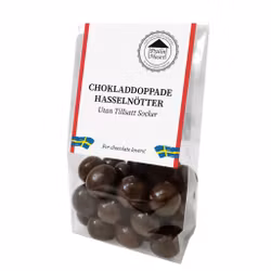 Sockerfria Hasselnötter Mörk Choklad 100g (x 10st) SPECIAL