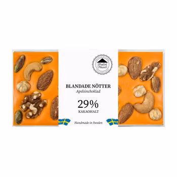 Apelsinchoklad - Blandade Nötter 100g (x 10st) SPECIAL