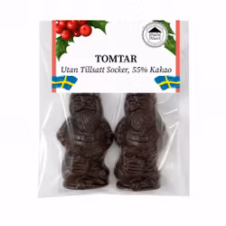 55% Choklad Utan Tillsatt Socker - Tomtar 25g