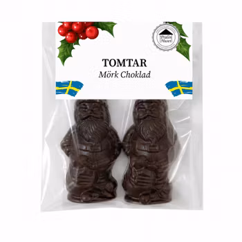 72% Mörk Choklad - Tomtar 25g