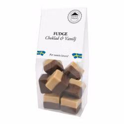 Fudge - Choklad & Vanilj 100g (x 10st) SPECIAL