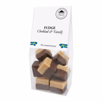 Fudge - Choklad & Vanilj 100g (x 10st) SPECIAL