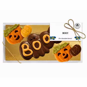 BOO! Chokladfigurer i Presentask 90g (x 10st)