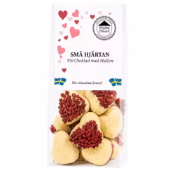 Vita Små Hjärtan & Hallon 87g (x 10st) SPECIAL