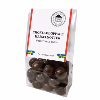 Sockerfria Chokladdoppade Hasselnötter 100g (x 10st) SPECIAL