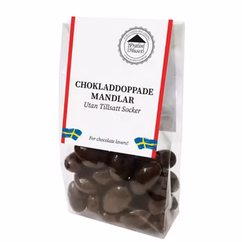 Sockerfria Chokladdoppade Mandlar 100g (x 10st) SPECIAL