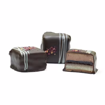 Pralin - Champagne, Hallon & Rosblad Vegan 12g/st (x 40st)