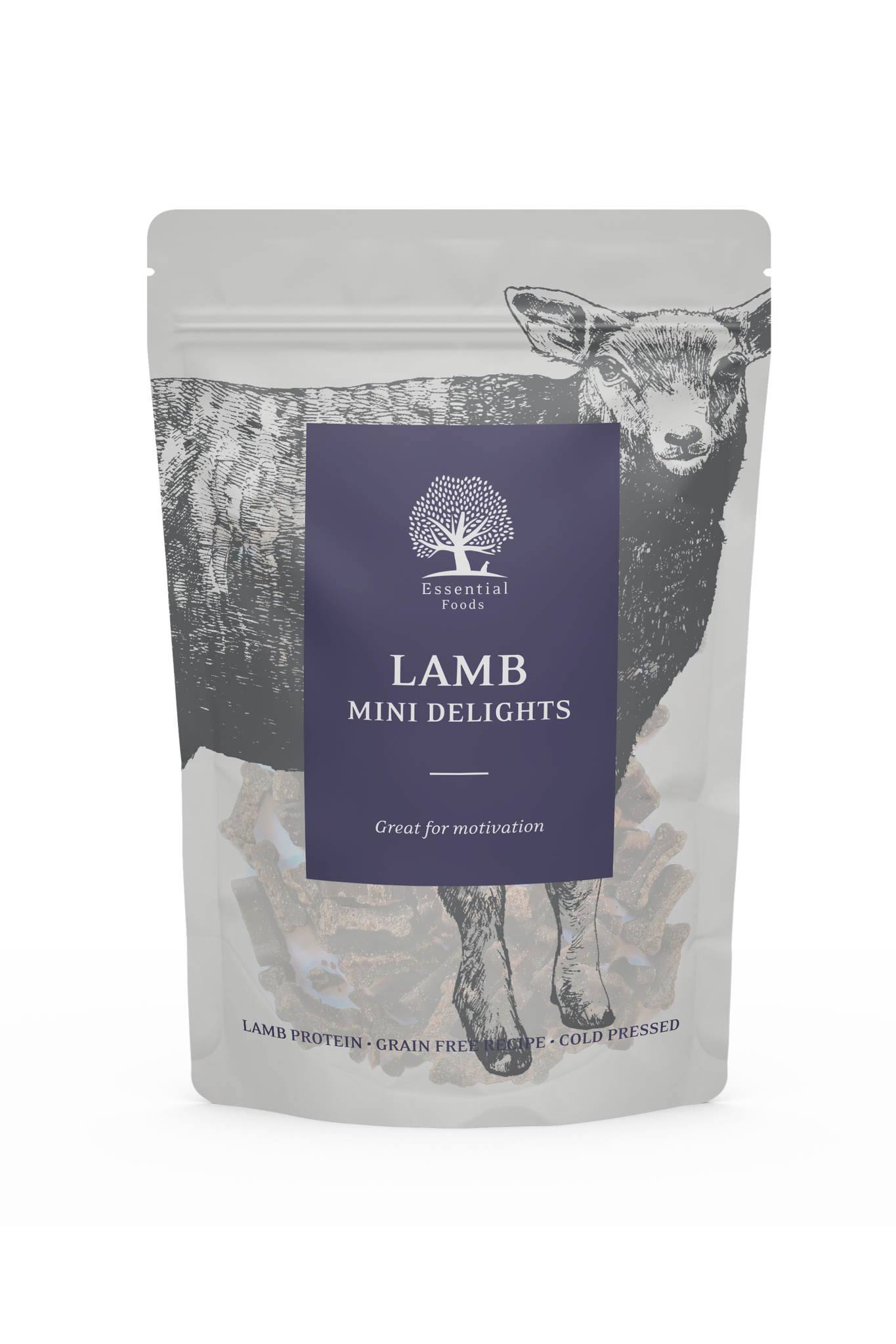Essential Lamb Mini Delights, Belöningsgodis 100 g.