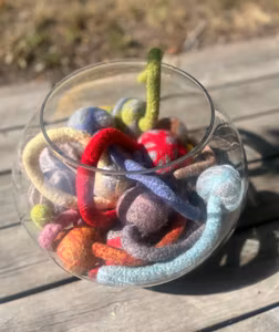 Tovad boll med handtag
