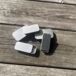 Behållare Ståldosa med skjutlock