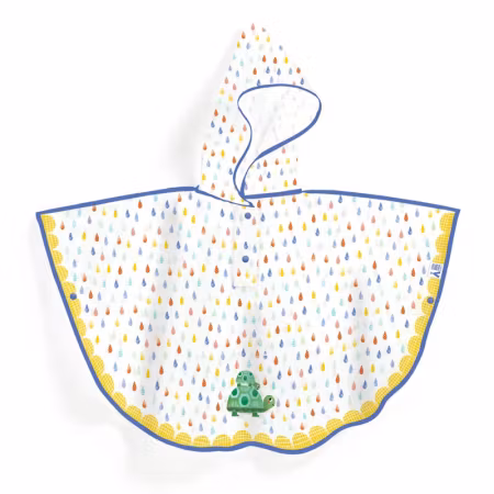 Djeco- Rain Cape S - Turtle/ Rain Cape