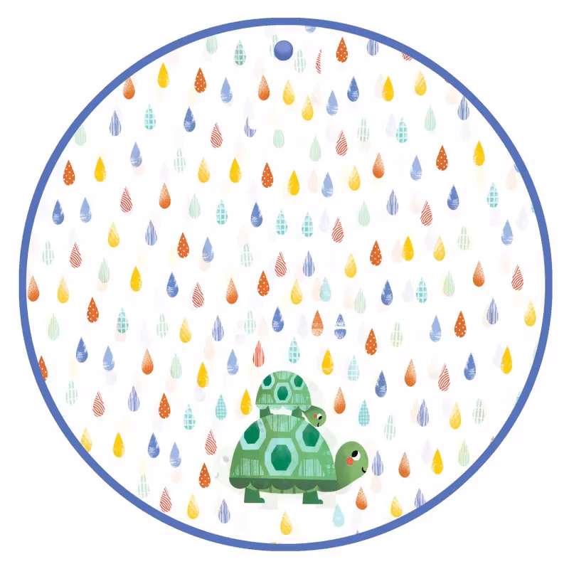Djeco- Rain Cape S - Turtle/ Rain Cape