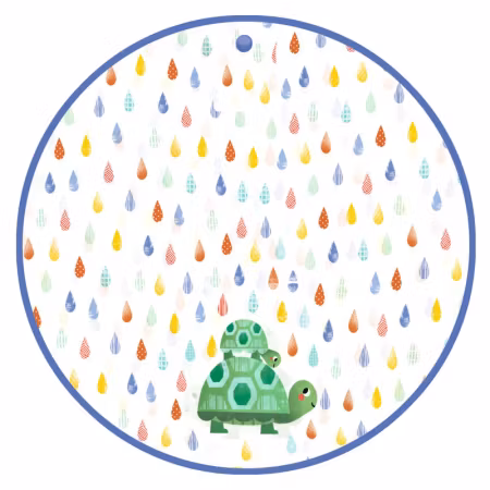 Djeco- Rain Cape S - Turtle/ Rain Cape