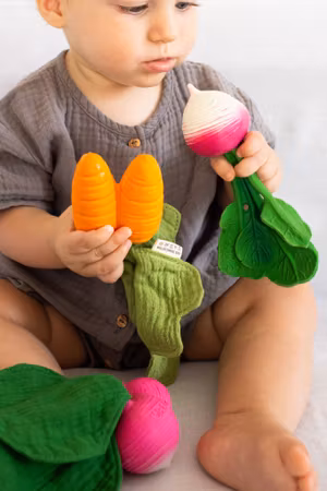 OLI & CAROL- Kendall the Kale Mini Doudou-Teether