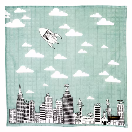 Pellianni- Organic City Muslin/ snuttefilt