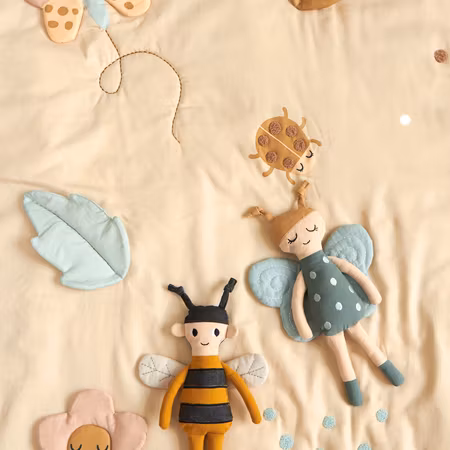 Roommate- Activity Blanket -Baby Bugs - PASTEL/ aktivitetlek