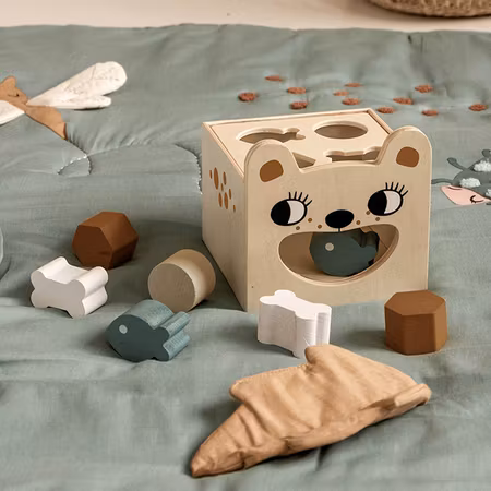 Roommate- Sorting Box - Bear/ trälek