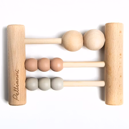Pellianni- Wooden Abacus pastel/ trälek