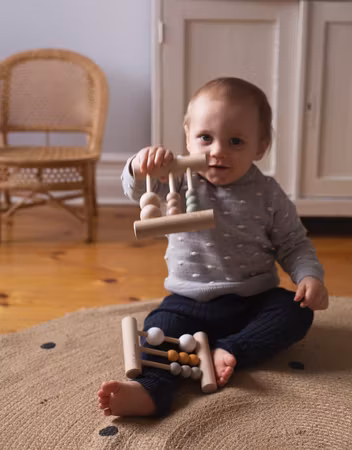Pellianni- Wooden Abacus pastel/ trälek