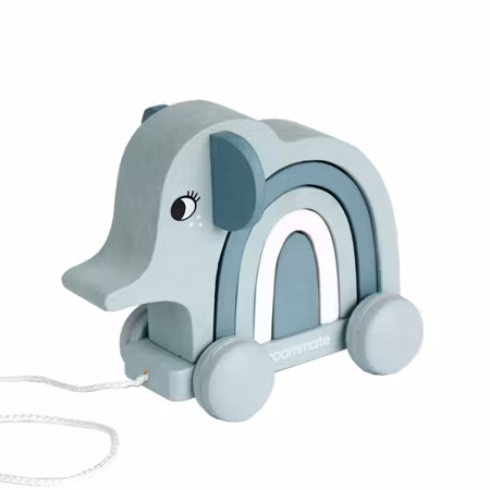 Roommate- Elephant - Pull-along & Stacking Toy/ trälek