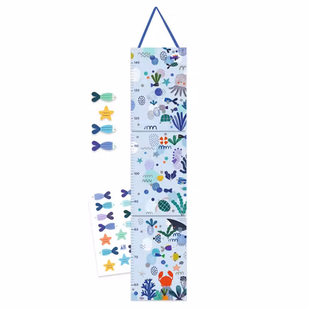 Djeco-Height chart - Aquatic life/ mätsticka