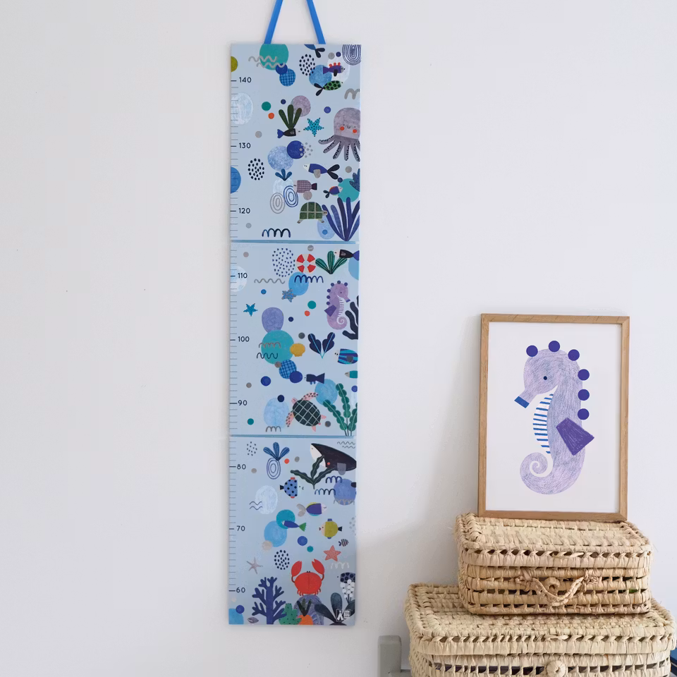 Djeco-Height chart - Aquatic life/ mätsticka