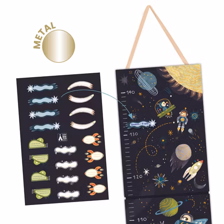 Djeco- Height chart - Space/ mätsticka