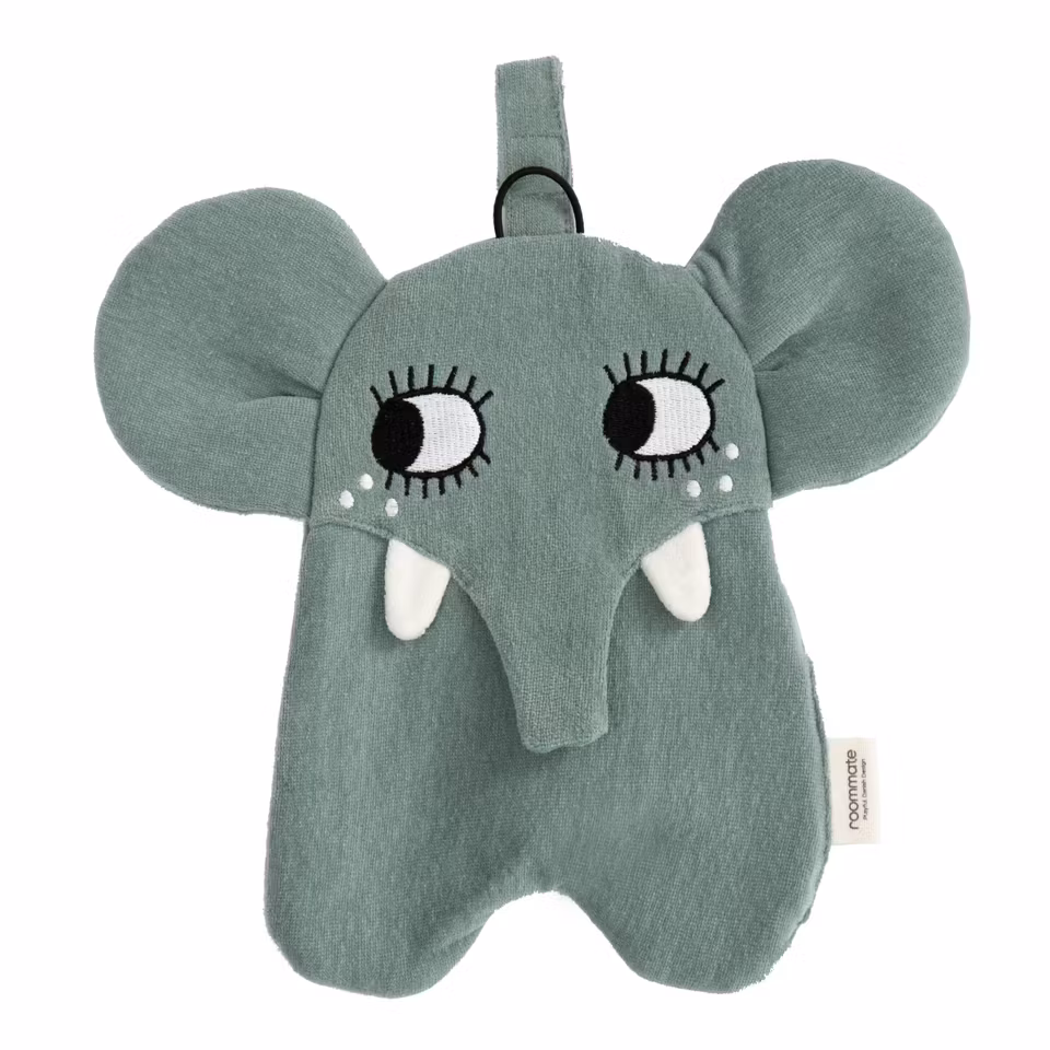 Roommate- Pacifier Cloth - Elephant/ napphållare