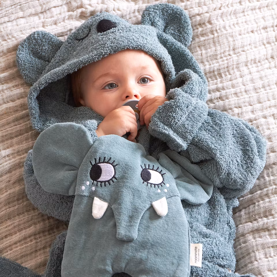 Roommate- Pacifier Cloth - Elephant/ napphållare
