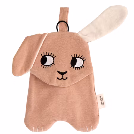 Roommate- Pacifier Cloth - Bunny/ napphållare